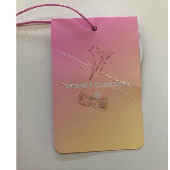 New Stoney Clover Lane Pink Polka Dot Ruffle Bikini Size Small - Picture 6 of 6